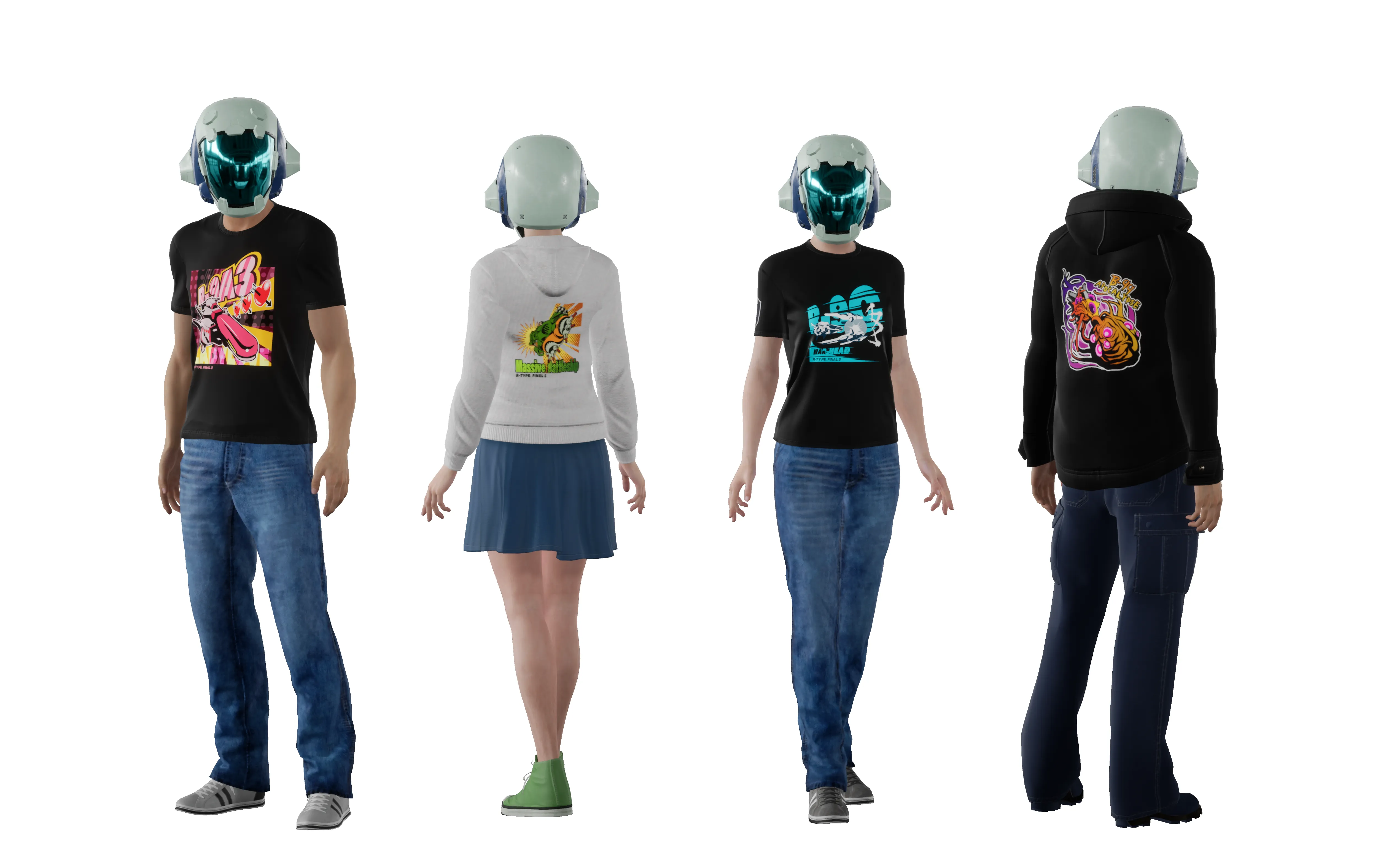 22 types of pilot outfits have been added